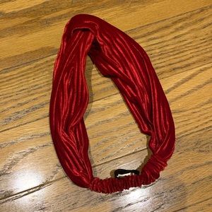 Zara Red Velvet Headband